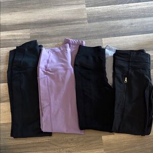 Lululemon/Buff Bunny Black and Purple Leggings bundle size small